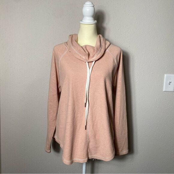 Rag Poets Cowl Neck Drawstring Pullover Knit Sweater Women's Size Medium - Picture 9 of 14